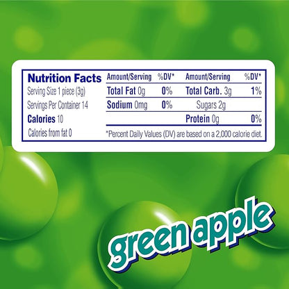 Mentos Chewy Mint Candy Roll, Green Apple, Bulk, Party, Non Melting, 1.32 ounce/14 Pieces (Pack of 15)