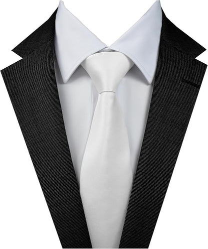 Dibi Solid Color Ties for Men, Formal Mens Ties, Neck Tie, Classic Tie for Boys Women Teens, Wedding Business Costume Necktie