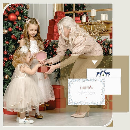 Goefun Blank White Cards with Envelopes 4 x 6 Folded Cardstock and A6 Envelopes Self Seal 100 Pack for Invitations, Wedding, DIY Greeting Postcards, Thank You Cards & All Occasion