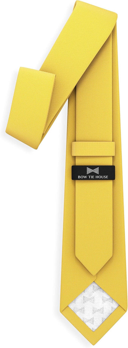 Men's Oxford Matt Neckties Solid Color for Adults Tuxedo Classic Design, by Bow Tie Hosue