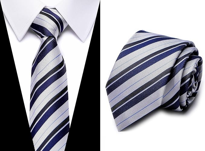 Tie For Men Necktie Woven Jacquard Neck Ties Set 6 PCS