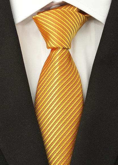 Adulove Men's Necktie Classic Silk Tie Woven Jacquard Neck Ties 6 PCS