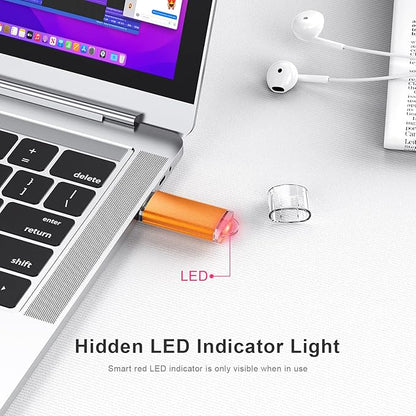 USB 3.0 Flash Drive K&ZZ 10 Pack 64GB Flash Drive 3.0 64 GB Thumb Drives 64G Memory Stick Data Drive Flash Stick U Disk, Multicolored