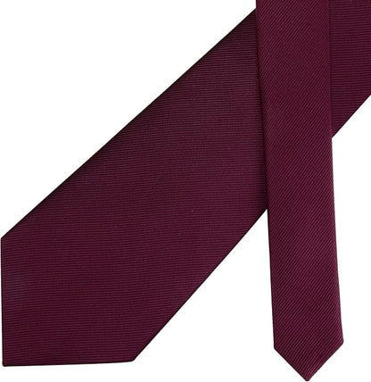 GUSLESON Classic New 3.15"（8cm） Men's Solid Color Necktie Wedding Business Tie + Gift Box