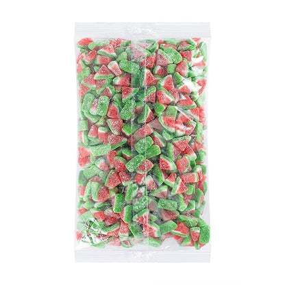 Kervan Candy Bebeto Watermelon Slices - Fruity, Soft, Sweet & Sour Gummy Candy Bulk for Kids, Gift Snacks and Parties - Watermelon Slice Gummies Big Party Size Bag (5 lbs)