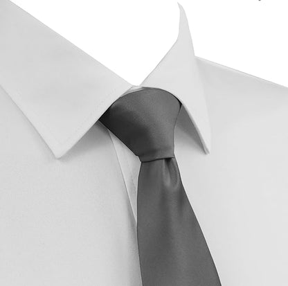Dibi Solid Color Ties for Men, Formal Mens Ties, Neck Tie, Classic Tie for Boys Women Teens, Wedding Business Costume Necktie