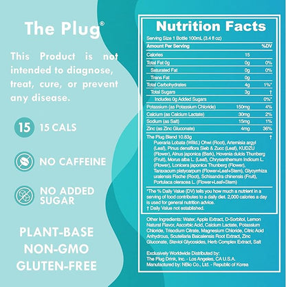 The Plug Liver Cleanse Detox & Repair Drink - Plant Based Herbal Electrolyte Drink for Liver Support & Health, Bloating Relief, Restore Antioxidants & Minerals | Liver Complex Energy Drink (6-Pack)