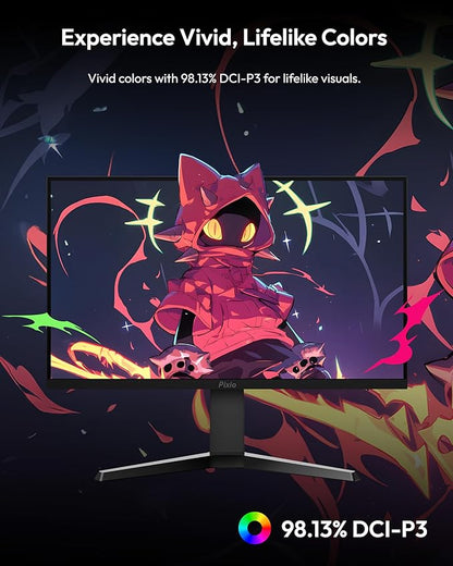 Pixio PX279 Prime Neo 27 inch 240Hz Refresh Rate FHD 1080p Resolution Fast IPS Panel 1ms GTG Response Time Gaming Monitor with Adaptive Sync and Fully Adjustable Stand
