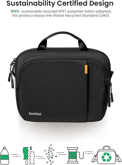 tomtoc 360 Protective Tablet Shoulder Bag compatible with 13-inch iPad Pro M4/13-inch iPad Air M2 with Magic Keyboard 2024, 12.9-inch iPad Pro 6th/5th/4th/3rd Gen, Water-Repellent Tablet Case Sleeve
