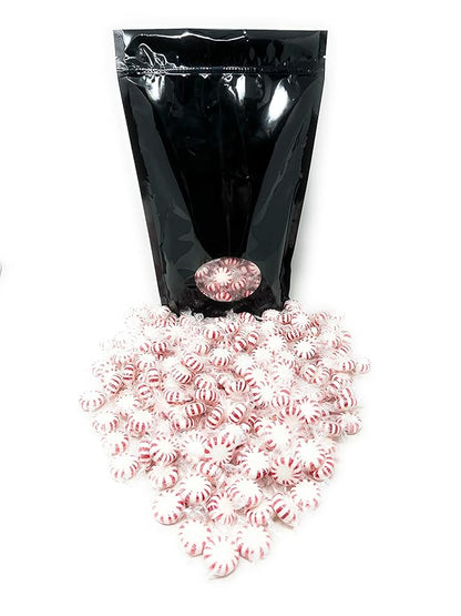 Holiday American Old Fashioned Peppermint Starlights Mints Hard Candy Discs Individually Wrapped Bulk 3 Lb's 200+ pcs (48-Oz)
