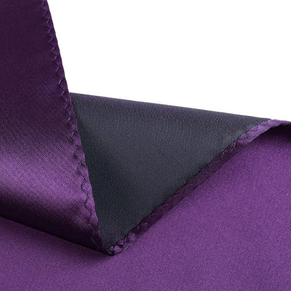 Mens Solid Satin Mens Tie With Hanky,Handmade Neckties For Men