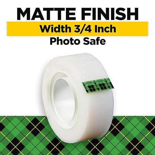 Scotch Magic Tape, Invisible, Home Office Supplies and School Supplies for College and Classrooms, 12 Refill Tape Rolls, Create Halloween Crafts
