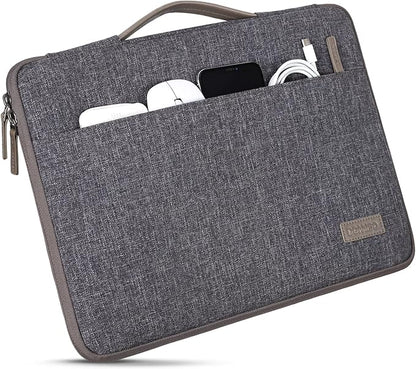 DOMISO 16 inch Laptop Sleeve Protective Case Cover Compatible with 16 16+ inch HP Dell ASUS Lenovo Chromebook,Waterproof Computer Cases Bag with Handle,Dark Grey