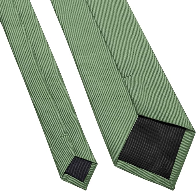 DecTwig Men's Ties Solid Color Formal Neckties 3.15" (8CM) Black Ties For Men