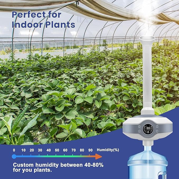 Humidifier Large Room 1000 sq.ft. AILINKE Whole house & Commercial Humidifier 800ml/h Mist Output, Tankless Ultrasonic Cool Mist Industrial Humidifiers for Home, Office, Plants, Greenhouse, Warehouse