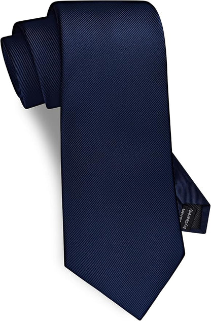 GUSLESON Classic New 3.15"（8cm） Men's Solid Color Necktie Wedding Business Tie + Gift Box