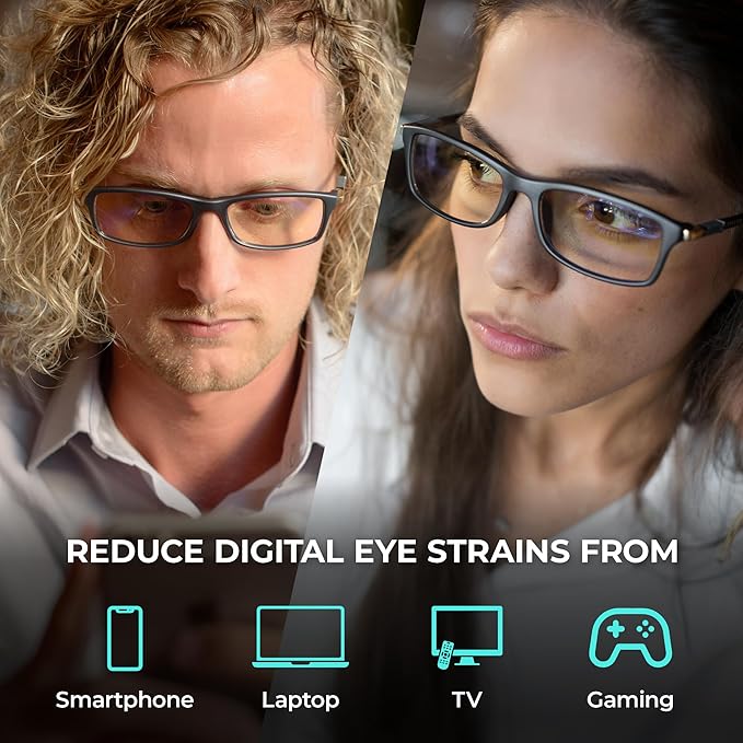 Prospek Reading Glasses Blue Light Blocking For Men DYNAMIC +0.5 Diopters - High Optical Quality Lenses - Regular Size