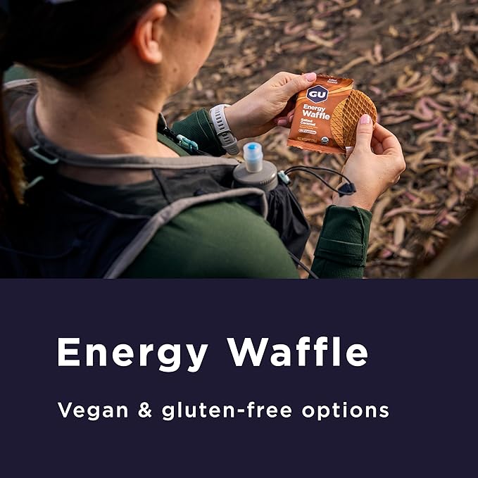 GU Energy Stroopwafel Caramel Coffee Sports Nutrition Waffle, Caffeine Included, and Kosher Dairy, On-The-Go Energy for Any Workout, 16 Count