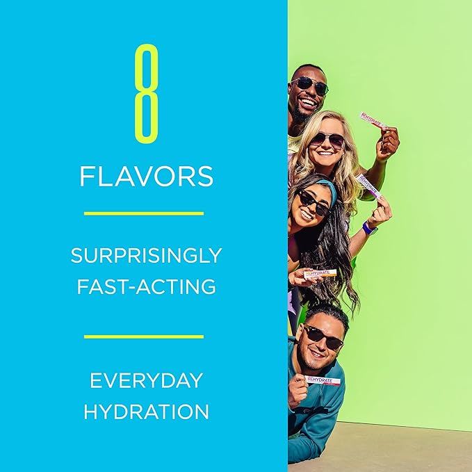 AdvoCare Rehydrate - Electrolyte Drink Mix - Includes Magnesium, Sodium, Potassium & Calcium - Antioxidant & Amino Acid Fortified - Supports Hydration & Recovery - Berry Lemon Ice, 12.7 oz