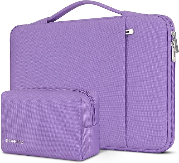 DOMISO 16 inch Laptop Sleeve Case Water Resistant Shockproof Protective Computer Bag for 16" Dell/HP Pavilion Envy/ThinkPad IdeaPad/ASUS Vivobook,Purple