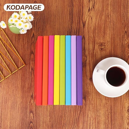 A5 Liend Journal Notebook, 7mm College Ruled Notepad, Journaling for Writing, Work, School, Travel and Note Taking, Hardcover 224 Pages (112 Sheets) 5.5 x 8.3 inches Multicolored (8 Pack)