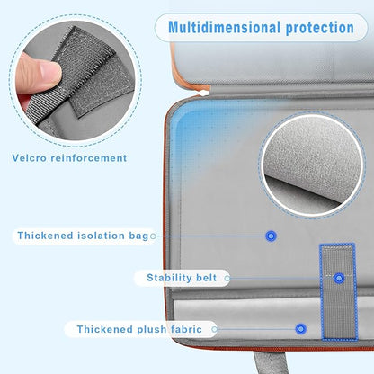 ZINZ Laptop Case 15 15.6 16 inch Sleeve, Expandable Computer Hand Bag with Multi-pockets Compatible with MacBook Pro 16 inch M4/M3/M2/M1, MacBook Air/Pro 15 inch and 15-16 inch Notebooks，G01OG01