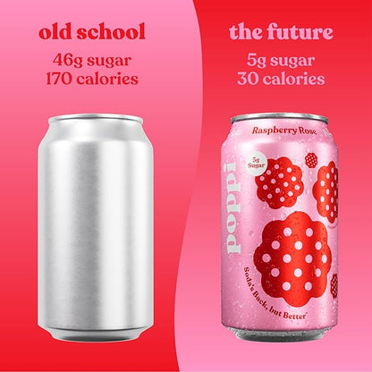 Poppi Sparkling Prebiotic Soda Beverage with Apple Cider Vinegar, Seltzer Water and Fruit Juice, Trend Setters Variety Pack, 12 Fl Oz, Pack of 12, Packaging May Vary