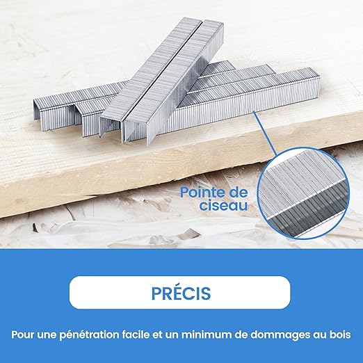 meite T50 Staples, 3/8 Inch Length Heavy Duty Staples for Staple Gun, Galvanized, 20 Gauge 3/8 Inch Crown, Compatible with T50 Staple Gun, Ideal for Upholstery, Construction, Furniture (5,000 Counts)