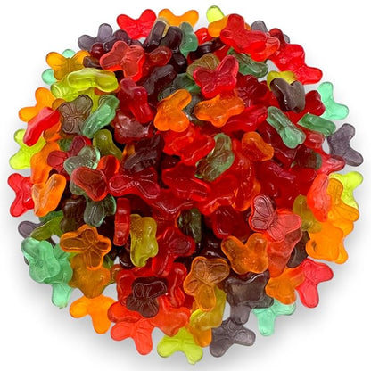 Irresistibly Delicious Mini Butterfly Gummies - 1.5 lbs Lusciously Flavorful Soft & Chewy Candy Snack, Fruity Flavor Assortment-Great for Kids and Adults of All Ages(24 oz)