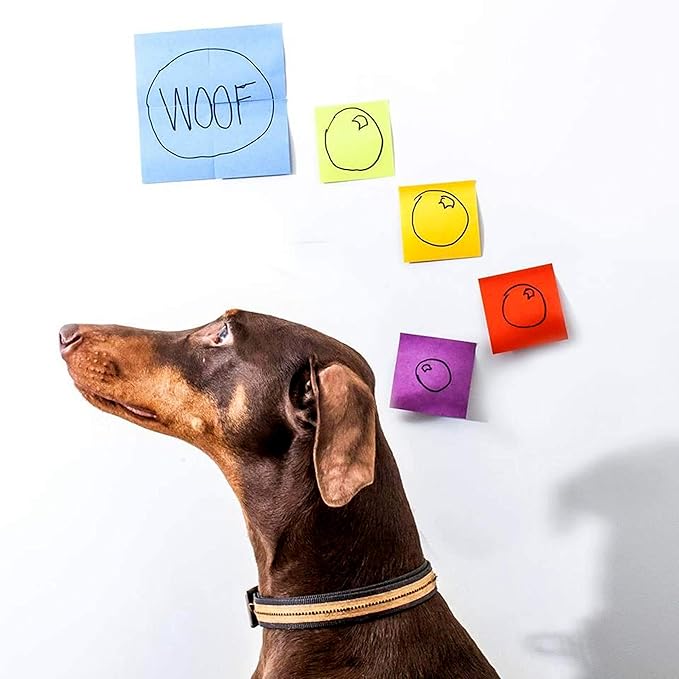 Post-it Super Sticky Notes, 5 Sticky Note Pads, 3 x 3 in., School Supplies, Office Products, Sticky Notes for Vertical Surfaces, Monitors, Walls and Windows, Washed Denim