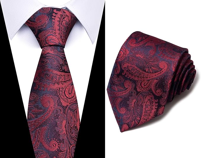 Tie For Men Necktie Woven Jacquard Neck Ties Set 6 PCS