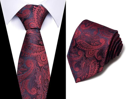 Tie For Men Necktie Woven Jacquard Neck Ties Set 6 PCS