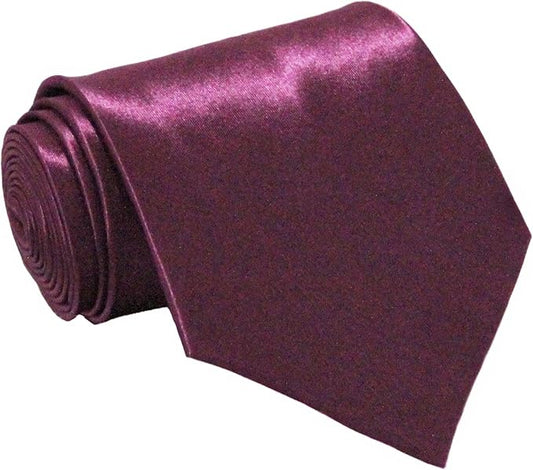 Soophen Mens Necktie 3.75" Tie Solid Color Ties