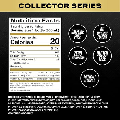 PRIME Hydration Collector Series, Sports Drinks, Electrolyte Enhanced for Replenishing Fluids, 250mg BCAAs, B Vitamins, Antioxidants, Low Sugar, 16.9 Fl Oz, 12 Pack