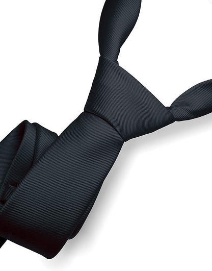 RBOCOTT Solid Color Tie Formal Necktie for Men
