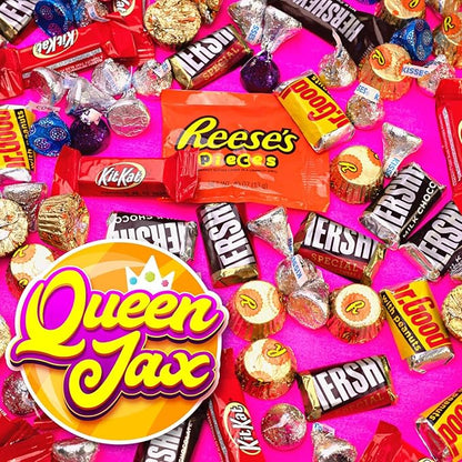 Hershey Chocolate Candy Variety Pack- 10 Lb - Dark Chocolates & Milk Chocolates - Hershey Kisses, Reese, Kitkat + More! - Halloween Candy Bulk - Chocolate Bar, Individually Wrapped