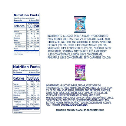 HI-CHEW Variety Mix, Pack of 6 Bags - 17 Flavor Assort Sweet and Sour Chewy Halloween Candy, Unique Fun Soft - Immensely Juicy Fruity Candy Flavors - Individually Wrapped for Sharing