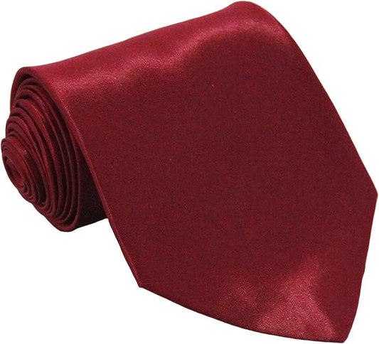 Soophen Mens Necktie 3.75" Tie Solid Color Ties