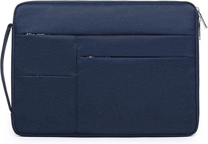 HYZUO 17-17.3 Inch Laptop Sleeve Bag Briefcase for 17" 17.3" HP/Dell/Lenovo/ASUS/LG/MSI Gaming Laptop/Razer Blade 17/18, Men Women NoteBook Protective Case Bag, Navy Blue