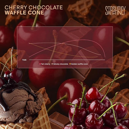 Stars + Honey Protein Bars - Cherry Chocolate Waffle Cone, 15g Protein, 2g Sugar, w/Collagen Keto Friendly Snack - Gluten, Dairy, Seed Oil, & Soy Free - High-Protein Snacks for Energy -10 pack