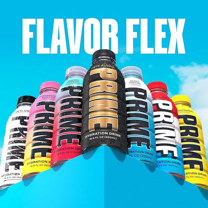 PRIME Hydration PESO PLUMA, Sports Drinks, Electrolyte Enhanced for Ultimate Hydration, 250mg BCAAs, B Vitamins, Antioxidants, Low Sugar, 16.9 Fl Oz, 12 Pack