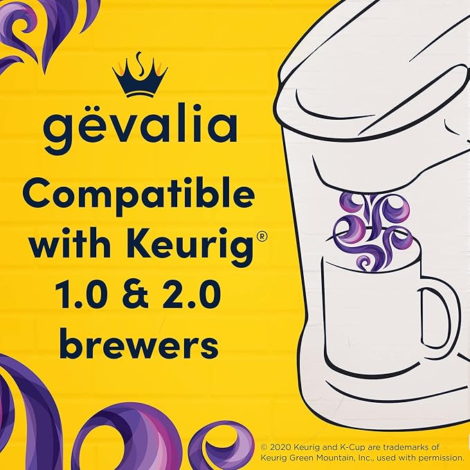 Gevalia Majestic Roast Bold Dark Roast K‐Cup Coffee Pods, 12 ct. Box