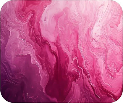 Pink Marble Agate Mouse Pad Mat Mousepad for Desk Computer Laptop PC Gaming Home or Office Gift Marbled Abstract (Dark Pink MP43)