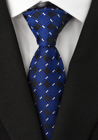 Adulove Men's Necktie Classic Silk Tie Woven Jacquard Neck Ties 6 PCS