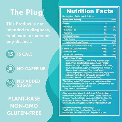 The Plug Liver Cleanse Detox & Repair Drink Electrolytes Organic Herbal Liquid Detoxify Body Plants Supplement Support Weight Loss Natural Health Hydrate Sports Energy Immunity Shots Minerals Vitamins