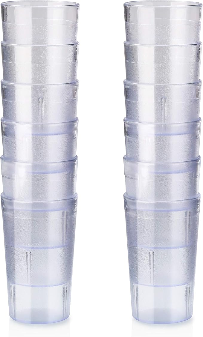 New Star Foodservice | Restaurant-Grade Beverage Tumblers (Clear (Set of 12), 5 oz)