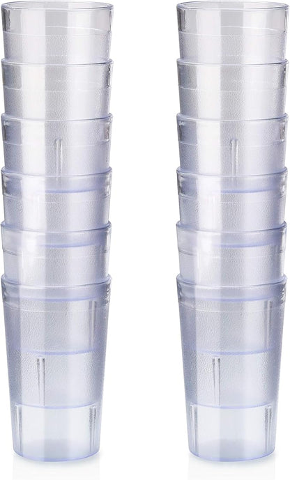 New Star Foodservice | Restaurant-Grade Beverage Tumblers (Clear (Set of 12), 5 oz)