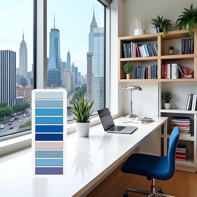 200 Pcs Sticky Index Tabs, Page Markers Notes Tabs Writable and Repositionable Book Flags Tabs Strip Index Tabs for Page Marking Classify File Self-Stick Notes (Blue)