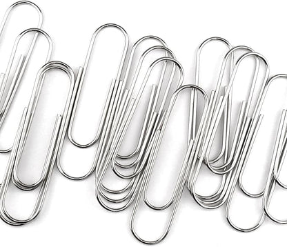 30 PCS 4 Inch (100mm) Extra Large Paper Clips Silver Rust Resistant Metal Strong Jumbo Paperclips for Office School Documents
