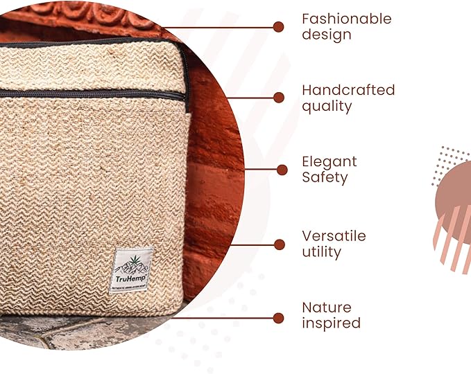 Natural Laptop Sleeve – Durable 14-Inch Laptop Cover with Zipper, Lightweight Water-Resistant Case for Travel & Work